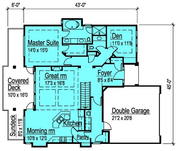 Main Floor Plan for House Plan #574872