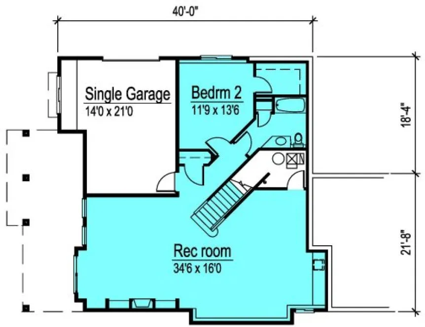 Basement Plan for House Plan #576462