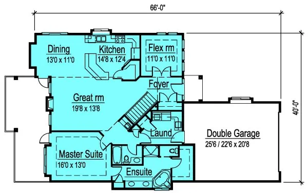 Main Floor Plan for House Plan #576462