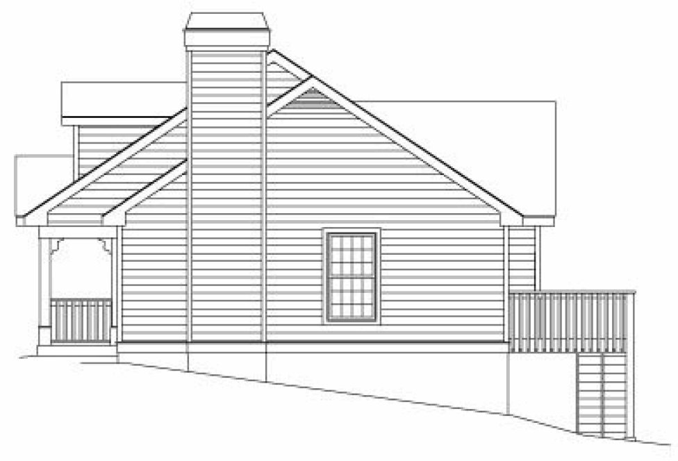 Right Elevation for House Plan #630411