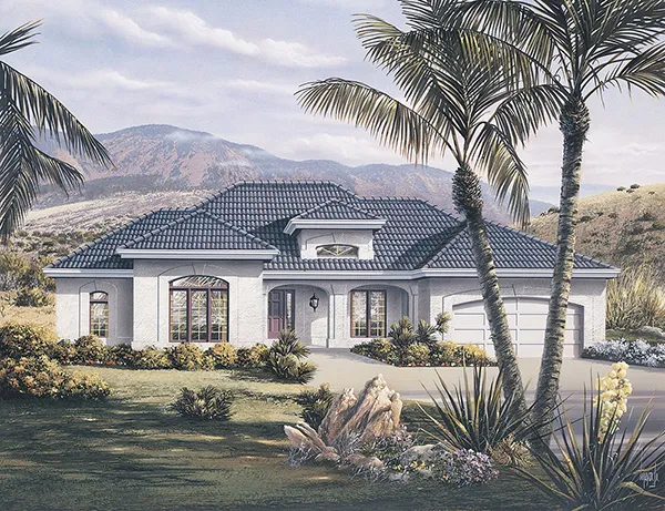 Full Rendering for House Plan #632171