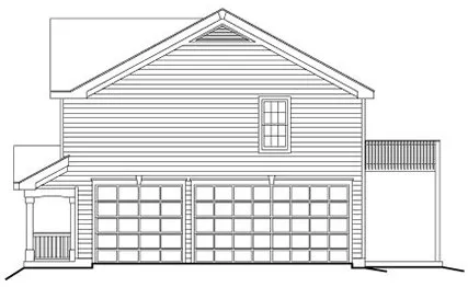 Right Elevation for House Plan #630929