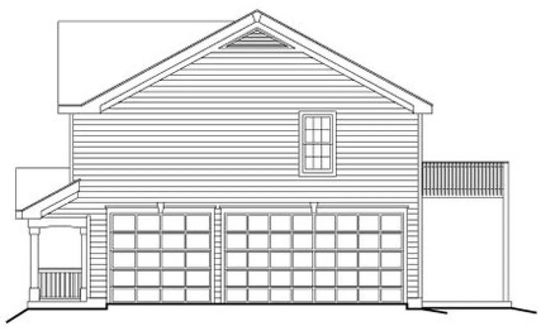 Right Elevation for House Plan #630929