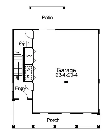 Main Floor Plan for House Plan #630929