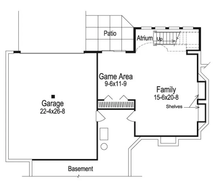 Basement Plan for House Plan #634912