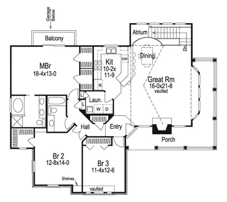 Main Floor Plan for House Plan #634912
