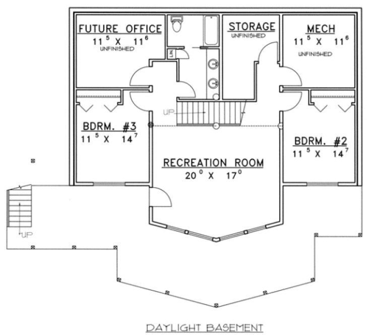 Basement Plan for House Plan #454381