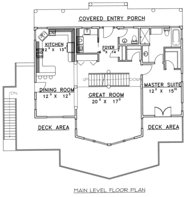 Main Floor Plan for House Plan #454381