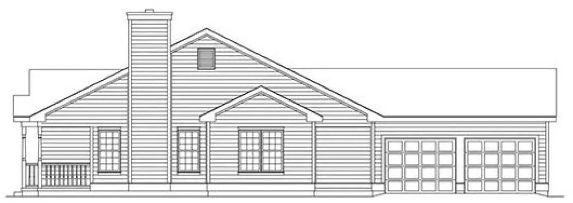 Right Elevation for House Plan #631051