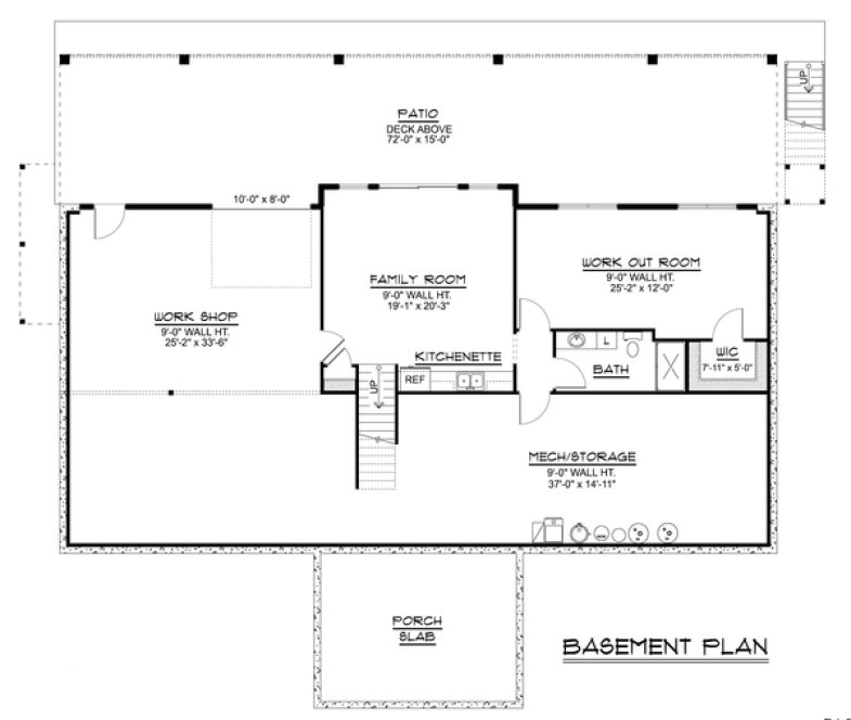Basement Plan for House Plan #756252