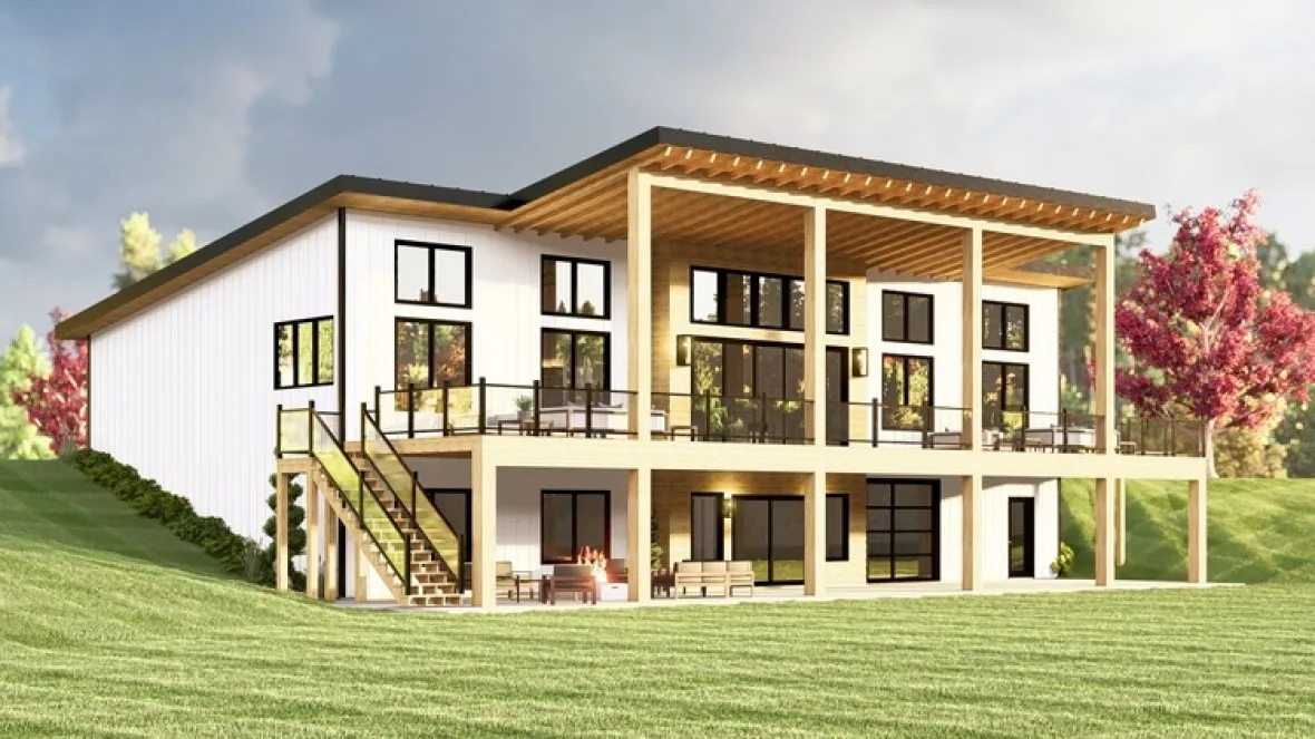 Full Rendering for House Plan #756252