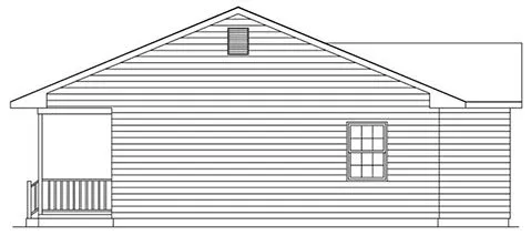 Right Elevation for House Plan #635821