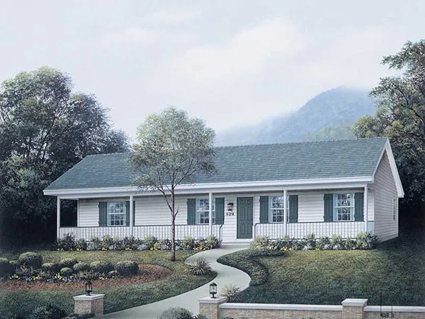 Full Rendering for House Plan #635821