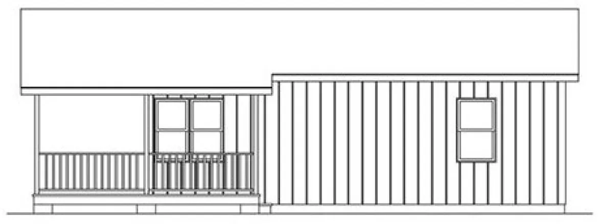 Right Elevation for House Plan #630027