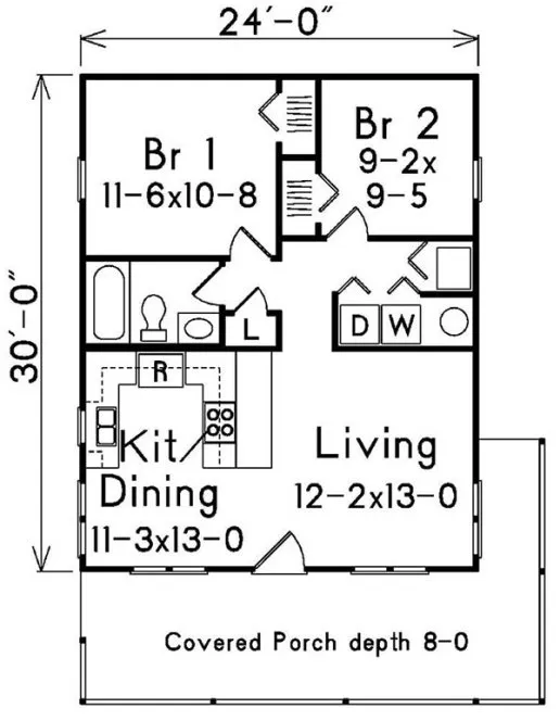 Main Floor Plan for House Plan #630027