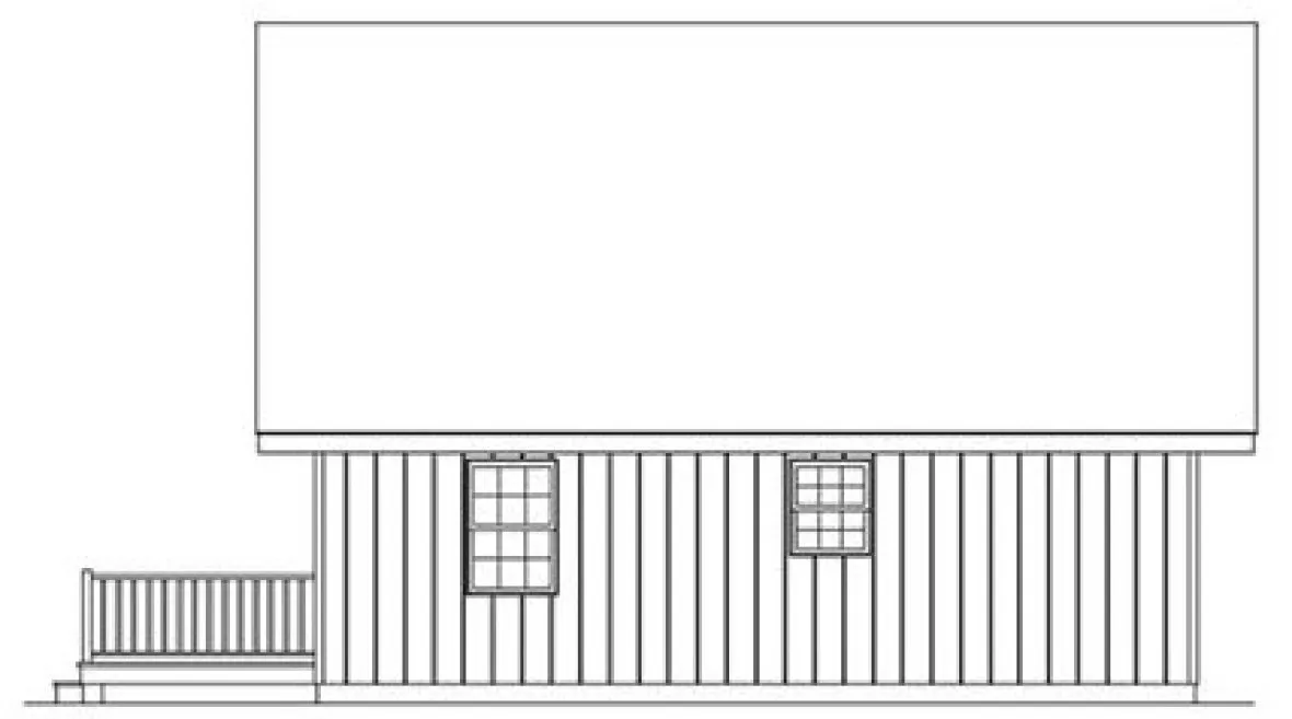 Right Elevation for House Plan #634511