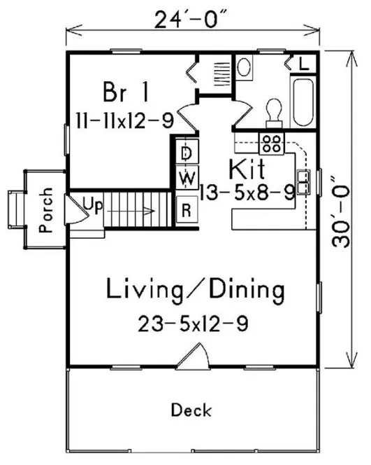 Main Floor Plan for House Plan #634511