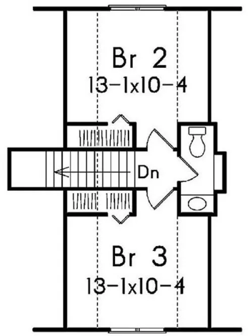 Second Floor Plan for House Plan #634511
