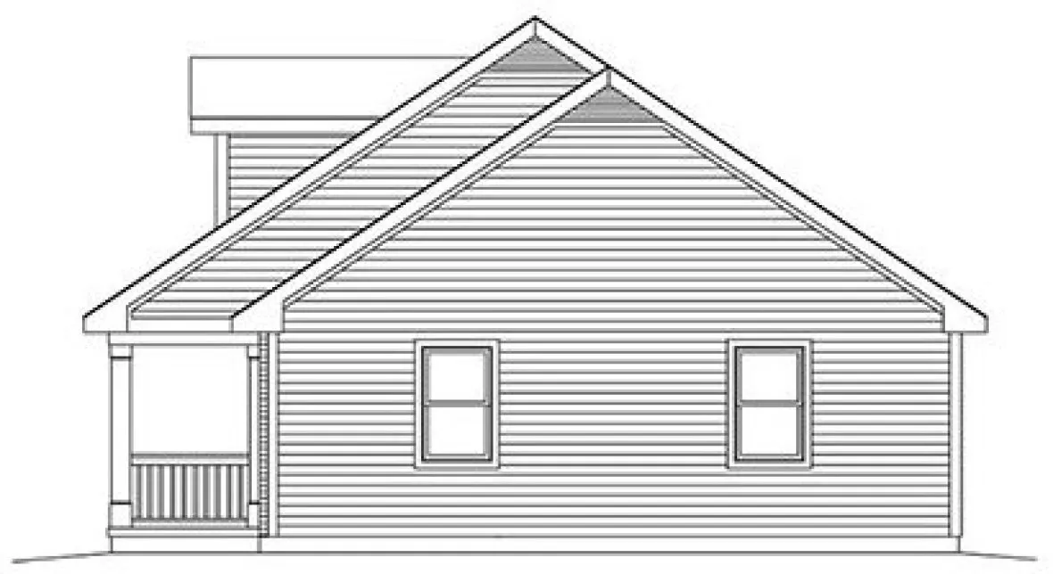 Right Elevation for House Plan #630041