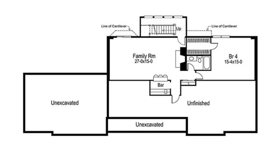 Basement Plan for House Plan #635481