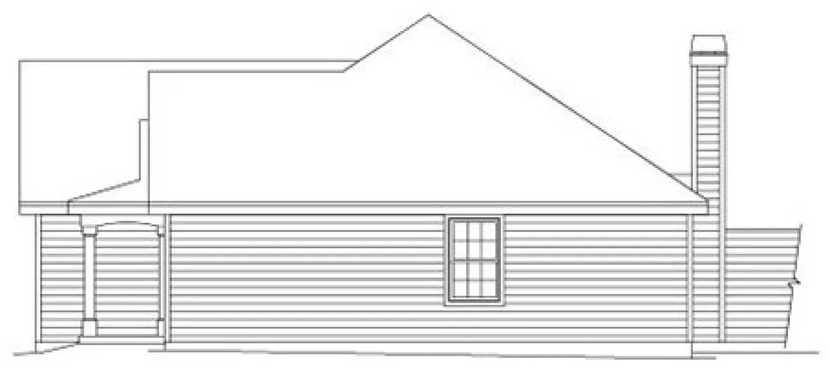Right Elevation for House Plan #638132