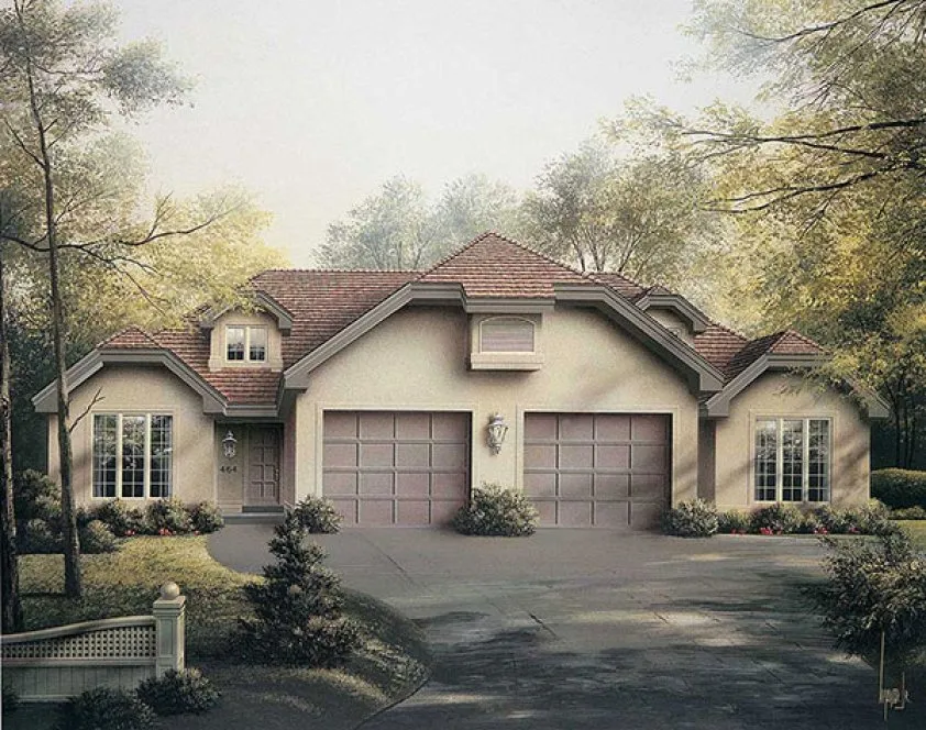 Full Rendering for House Plan #632991