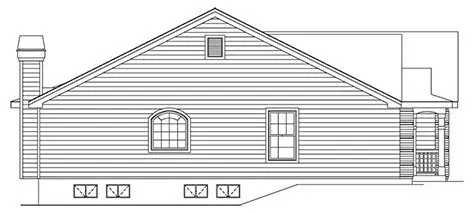 Left Elevation for House Plan #638621