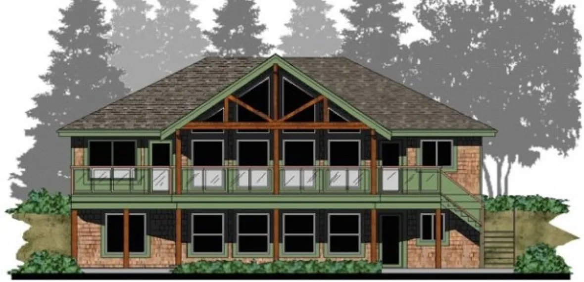 Full Rendering for House Plan #500541