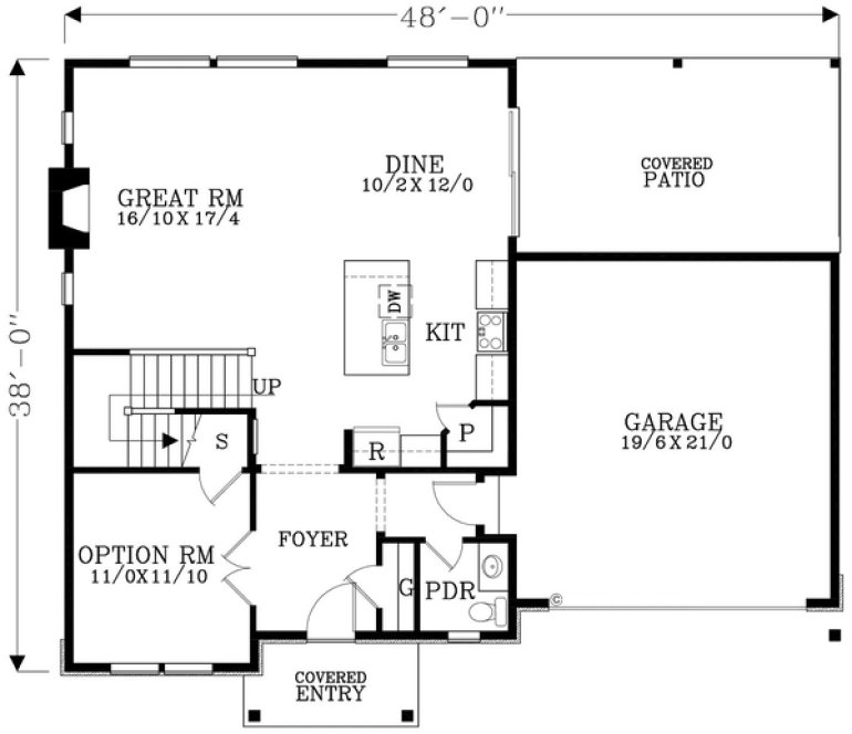 Main Floor Plan for House Plan #858042