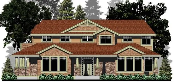 Full Rendering for House Plan #502382