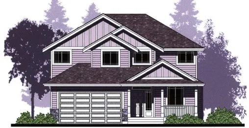 Full Rendering for House Plan #500142