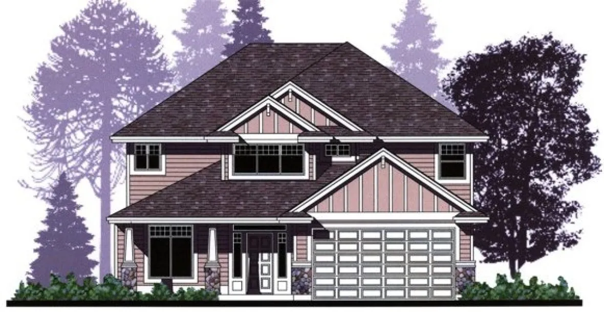 Full Rendering for House Plan #501342