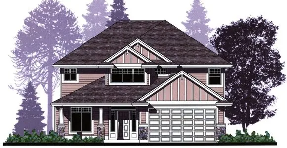 Full Rendering for House Plan #501342