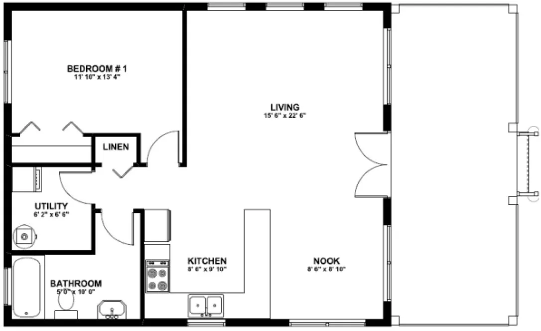 Main Floor Plan for House Plan #671002