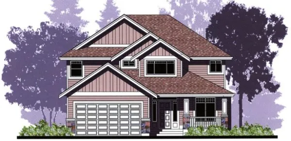 Full Rendering for House Plan #501344