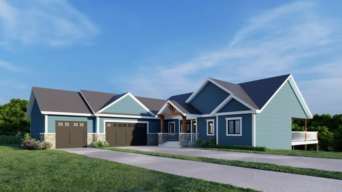 Full Rendering for House Plan #803381