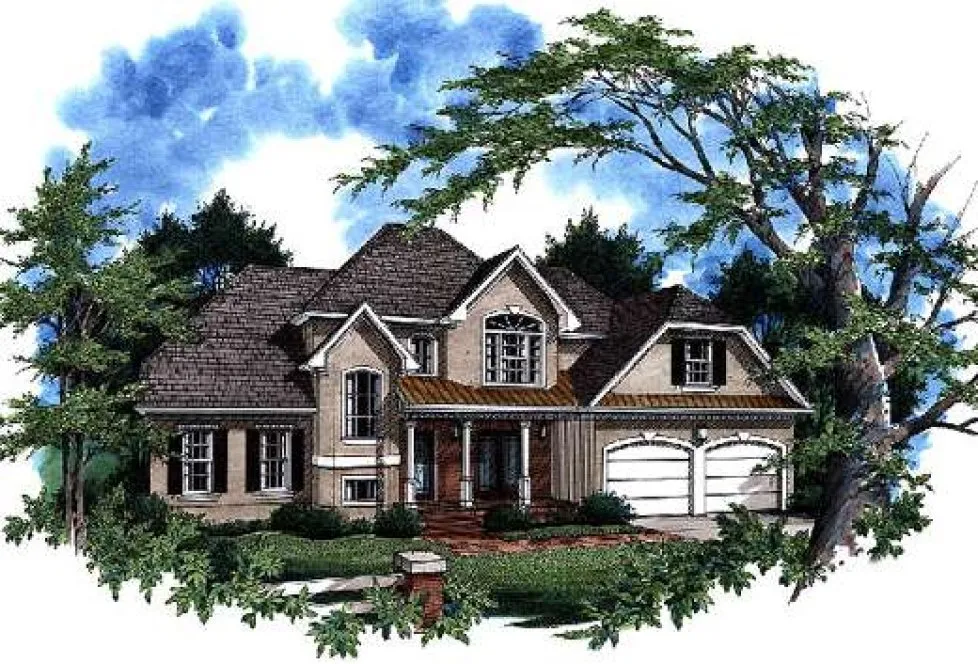 Full Rendering for House Plan #116581
