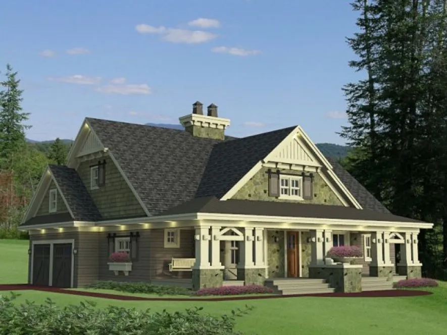 Full Rendering for House Plan #286332