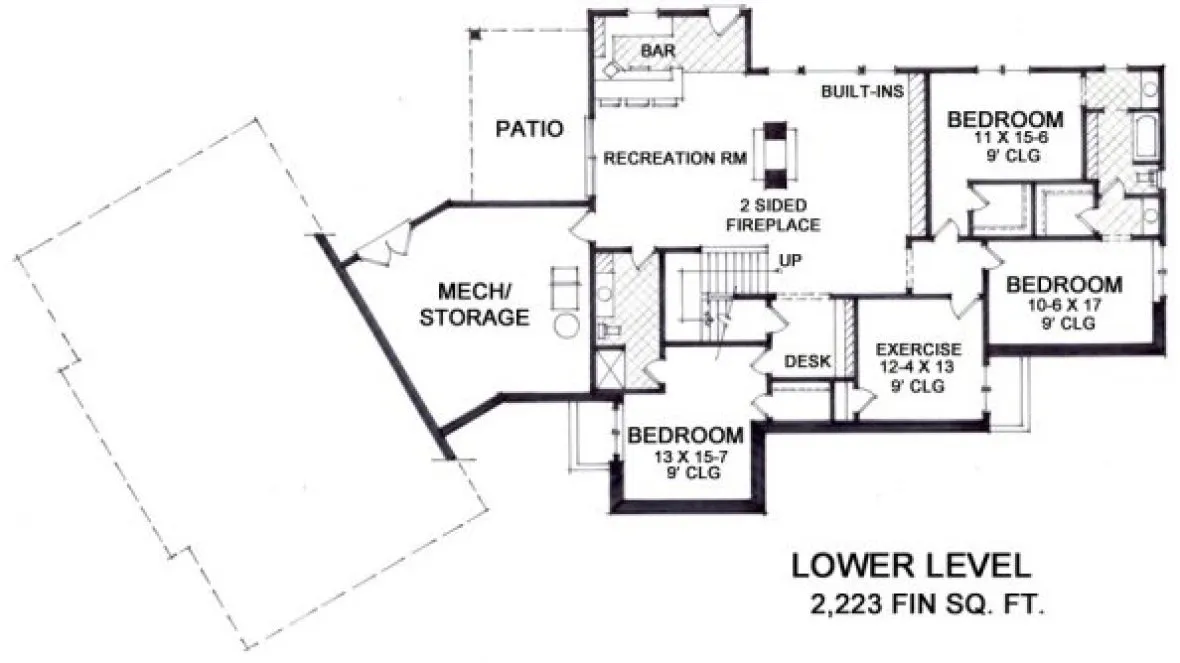 Basement Plan for House Plan #283513