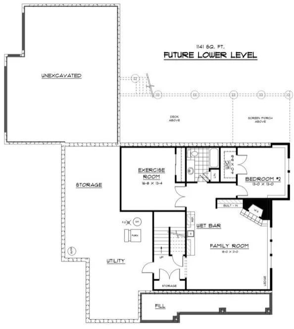 Basement Plan for House Plan #288413