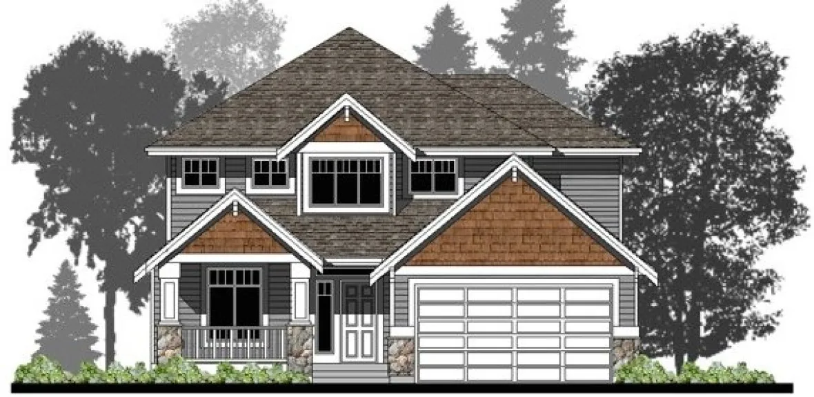 Full Rendering for House Plan #505542