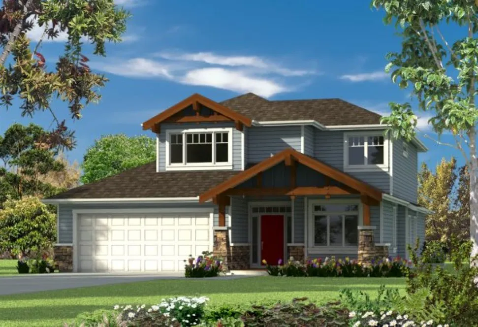 Full Rendering for House Plan #570922