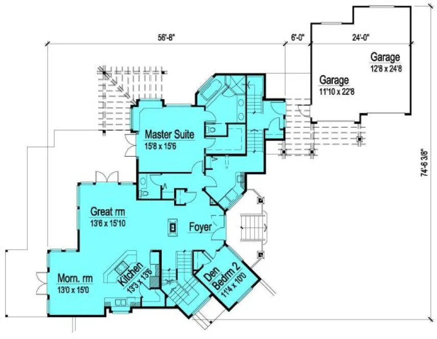 Main Floor Plan for House Plan #573792