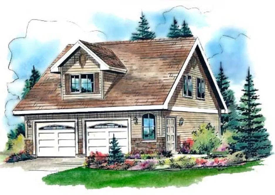 Full Rendering for House Plan #134044