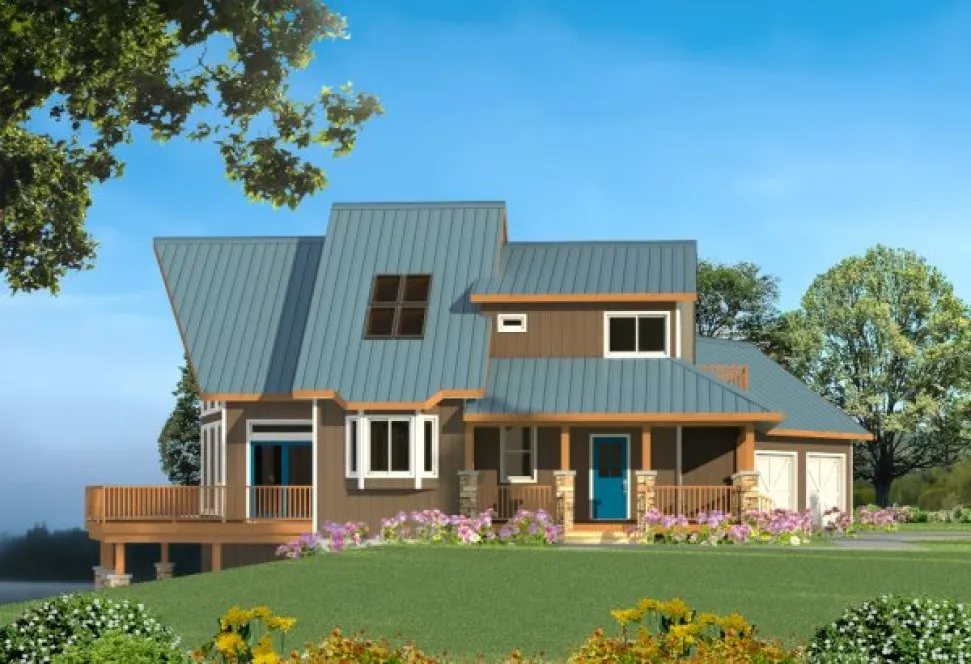 Full Rendering for House Plan #570191