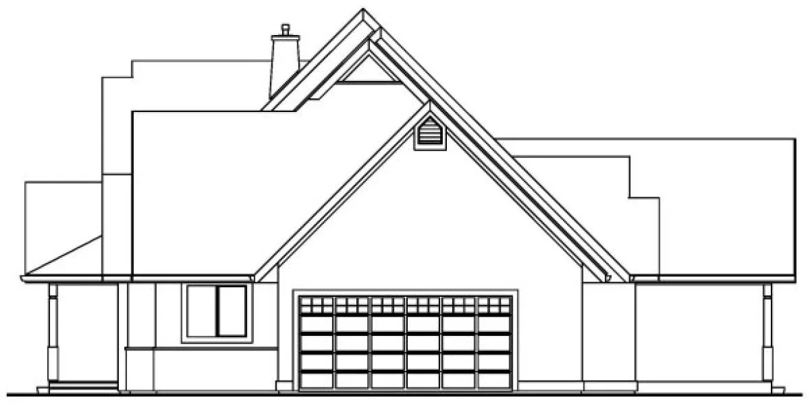Right Elevation for House Plan #572443