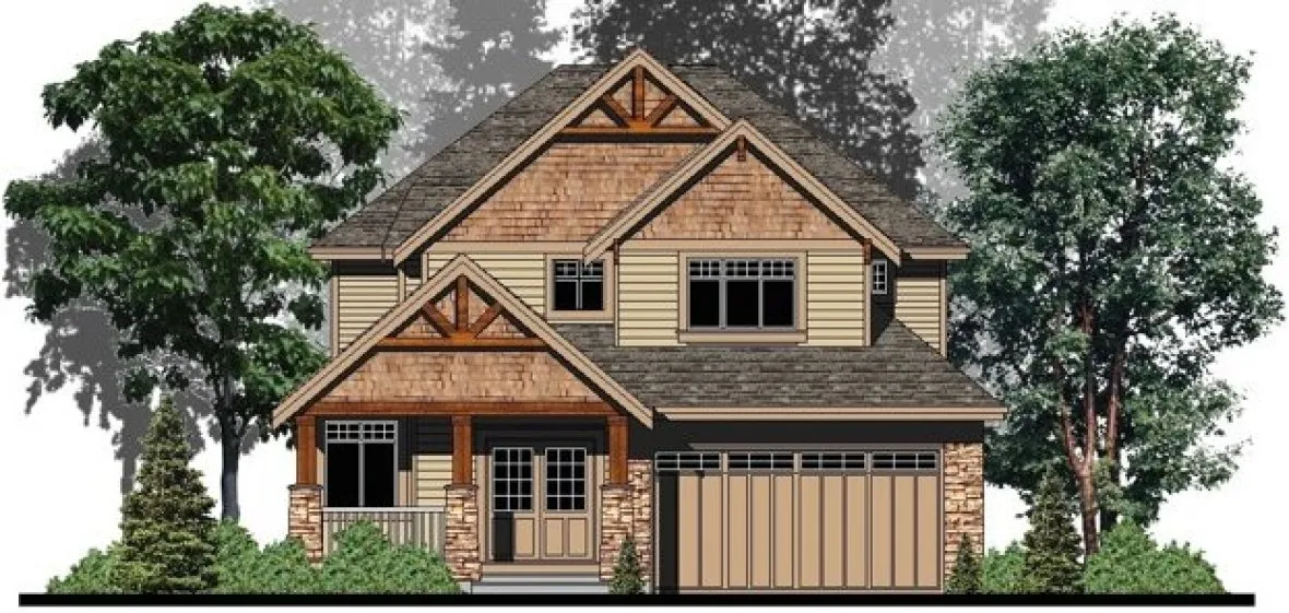 Full Rendering for House Plan #509142