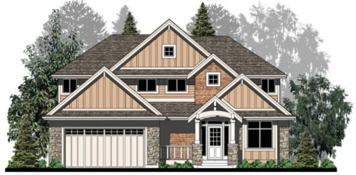 Full Rendering for House Plan #500842