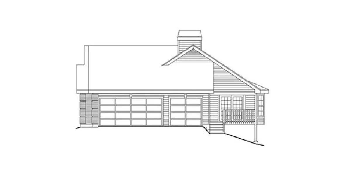 Right Elevation for House Plan #638791