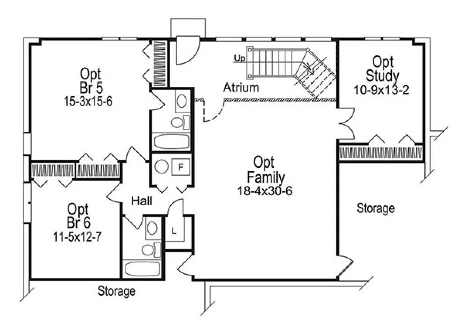 Basement Plan for House Plan #638791